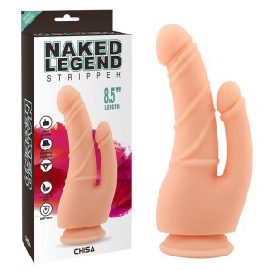 22 cm Naked Legend Stripper Çatal Dildo