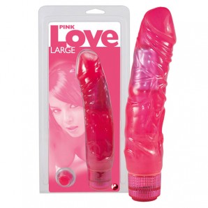 22 cm Pink Love Large Pembe Vibratör