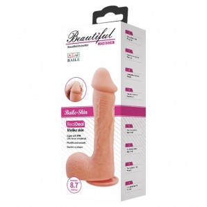 22 cm Realistik Vantuzlu Dildo Penis - Johnson
