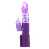 24 cm Oynar Başlı Klitoris Uyarıcılı Teknolojik Vibratör Penis 1