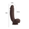 Sensualism Melez 21cm Kıkırdaklı Gerçekçi Dildo 1