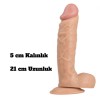 21cm  Dickdo Vantuzlu Ten Rengi Dildo