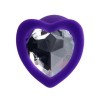 Diamond Heart Anal Plug Mor 7 cm