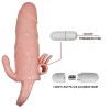 Anal Vajinal Klitoral Uyarıcılı Titreşimli Penis Kılıfı