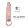 5 cm Dolgu Uzatmalı Titreşimli Penis Kılıfı Prezervatif Vibratör