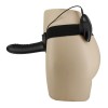 18 cm İçi Boş Belden Bağlamalı Titreşimli Protez Zenci Vibratör