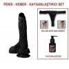 20 cm Belden Bağlamalı Gerçekçi Silikon Vantuzlu Zenci Penis - Holy Dragon