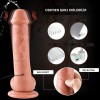 21,5 cm Uzaktan Kumandalı Su Fışkırtmalı Vantuzlu Realistik Dildo Penis 