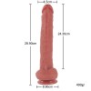 Yeni Nesil Büyük Boy 28,9 cm Realistik Dildo Penis