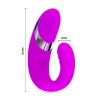 USB Şarjlı 12 Fonksiyonlu Klitoris Uyarıcılı Teknolojik Vibratör - Amour