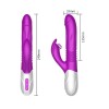 USB Şarjlı Klitoris Uyarımlı ve 7 Titreşim Fonksiyonlu Teknolojik Vibratör