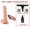 21 cm Belden Bağlamalı Titreşimli Realistik Dildo Penis 