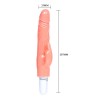 20 cm Klitoris Uyarıcılı Titreşimli Vibratör Dildo Penis