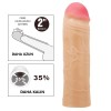 5 cm Dolgulu Premium Ten Rengi Silikon Penis Kılıfı - Chane