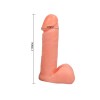 17 cm Belden Bağlamalı İçi Dolu Strapon Penis