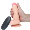 17 cm Belden Bağlamalı Titreşimli Realistik Dildo Penis Set 