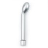 G-Spot Uyarıcılı Titreşimli Gümüş Vibratör Dildo 21 cm