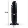 22 cm Siyah Realistik Silikon Anal Plug