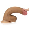 18 cm Yeni Nesil Gerçek Realistik Ultra Yumuşak Melez Dildo Penis