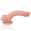 22 cm Yeni Nesil Gerçek Realistik Ultra Yumuşak Ten Renginde Dildo Penis