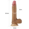 20 cm Yeni Nesil Gerçek Realistik Ultra Yumuşak Melez Dildo Penis