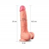 25 cm Yeni Nesil Çift Katmanlı Realistik Dildo Penis