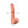 28 cm Yeni Nesil Çift Katmanlı Realistik Dildo Penis 