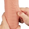 Belden Bağlamalı Yeni Nesil Çift Katmanlı 30 cm Realistik Dev Dildo Penis