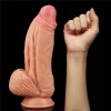 Yeni Nesil Çift Katmanlı 24,5 cm Realistik Dildo Penis