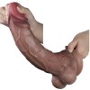 29,5 cm Belden Bağlamalı Yeni Nesil Çift Katmanlı Gerçekçi Kalın Dildo Penis 