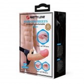 Mavis 5cm Dolgulu Realistik İçi Boş Protez Strapon Belden Bağlamalı