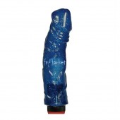 23 cm Big Jelly Jel Dokulu Mavi Renk Realistik Vibratör