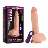 24 cm Gerçekçi Titreşimli Dildo Vibratör Penis - Beast