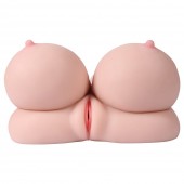 3 İşlevli 3D Realistik Suni Oral Vajina Göğüs