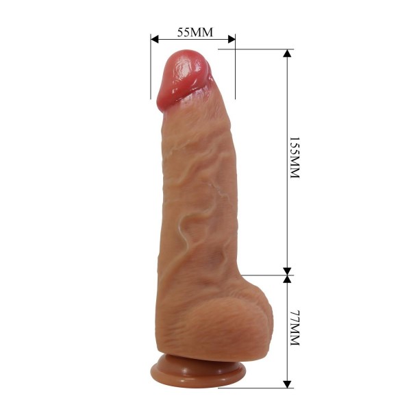 23,2 cm Realistik Vantuzlu Dildo Penis - Najm 7