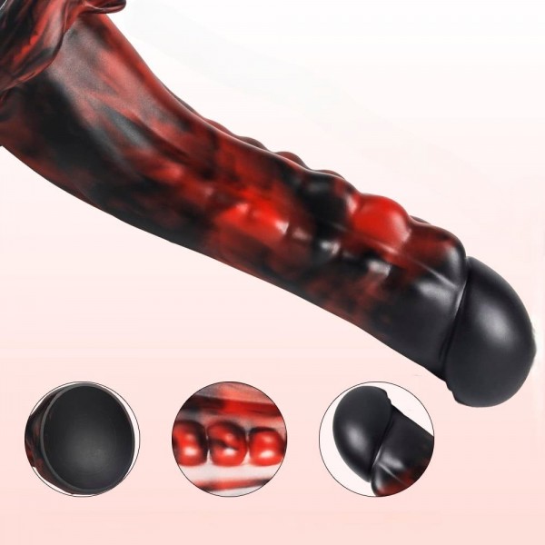 21,5 cm Gerçekçi Kalın Dildo Penis - Monster43 2