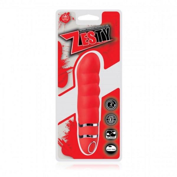 15 cm Zesty Silikon Anal Plug Kırmızı