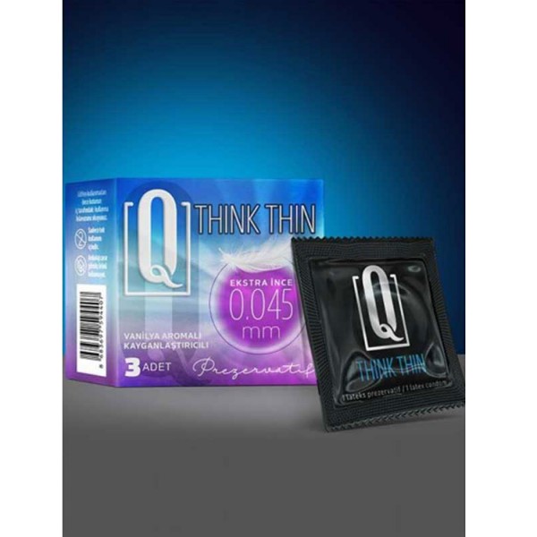 Q Think Thin 3'lü Ekstra İnce Prezervatif