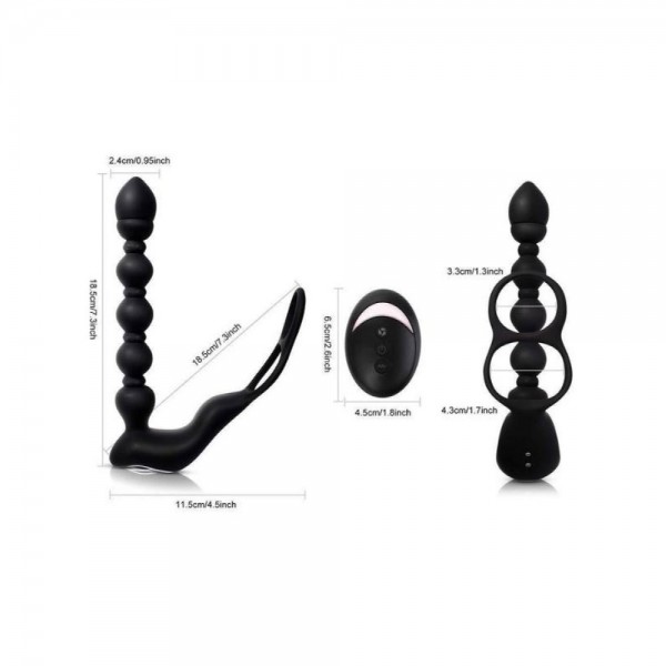  Isıtmalı Penis Halkalı Anal Prostat Vibratör 4