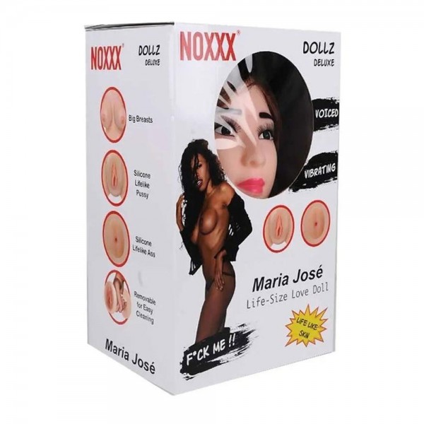 Noxx Maria Jose Dolgu Kafalı Realistik Vajina Anüslü Şişme Kadın