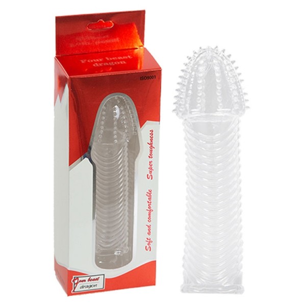 Jel Dokulu Penis Sleeve - Red