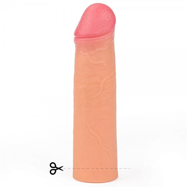 5 cm Dolgulu Lovetoy Nature Extender Premium Penis Kılıfı Ten