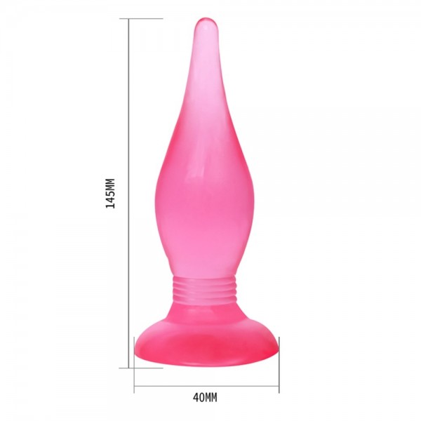 14 cm Vantuzlu Jel Anal Alıştırıcı Plug