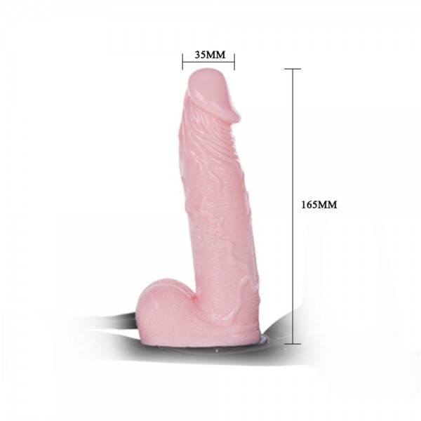 16 cm Belden Bağlamalı Şişirilebilir Strapon Penis