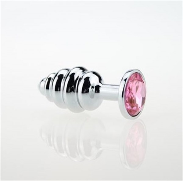 Mücevher Taşlı Paslanmaz Çelik Boğumlu Anal Tıkaç