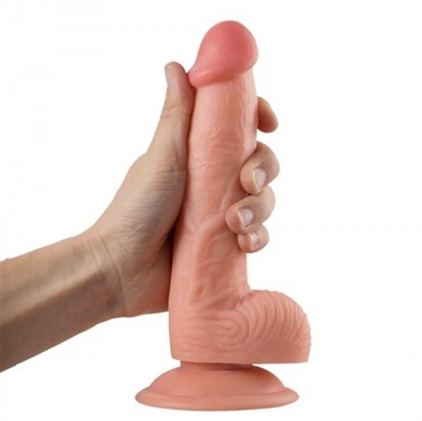 20 cm Belden Bağlamalı Realistik Vantuzlu Dildo Penis