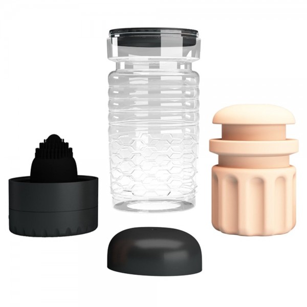 Dil Uyarım Titreşimli Realistik Suni Vajina Erkek Mastürbatör S 