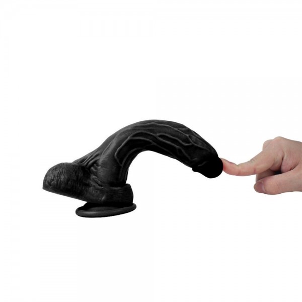 20 cm Gerçekçi Silikon Vantuzlu Zenci Penis - Holy Dragon