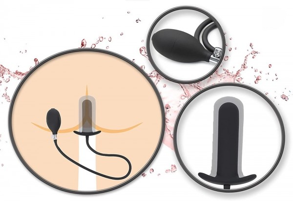 Şişebilen Pompalı Anal Plug - Big