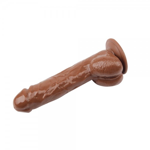 22 cm Gerçekçi Titreşimli Dildo Vibratör Penis 